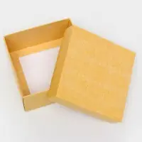 Коробка подарочная складная, упаковка, крышка - дно, крафт, 10&times;10&times;5 см