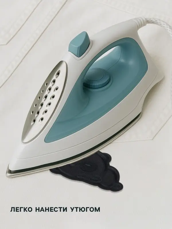 Термоаппликация &laquo;Панда&raquo;, 8&times;6 см, чёрная