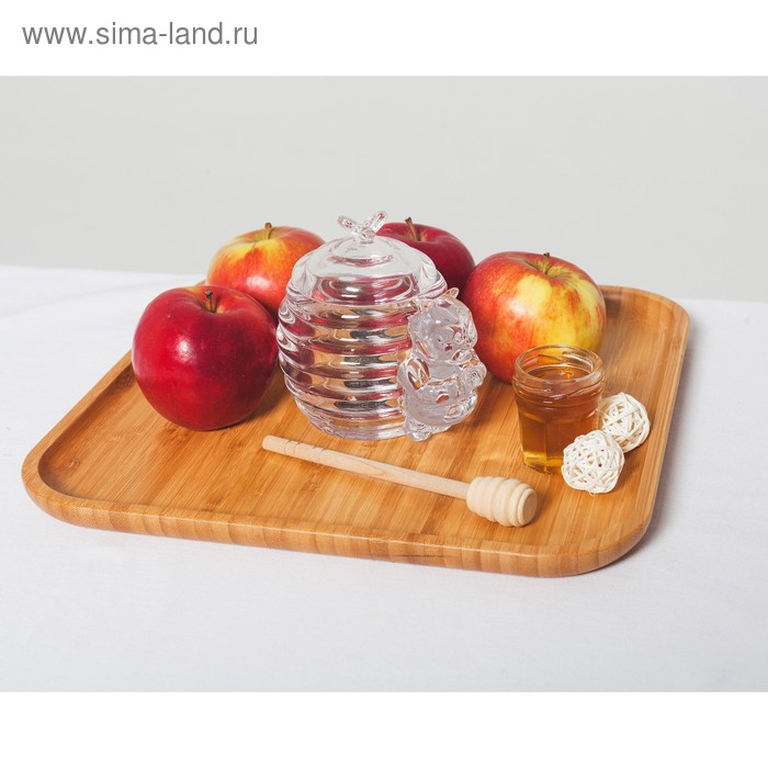 Баночка стеклянная для мёда и варенья &laquo;Медвежонок&raquo;, 200 мл, 11,5&times;9,3 см