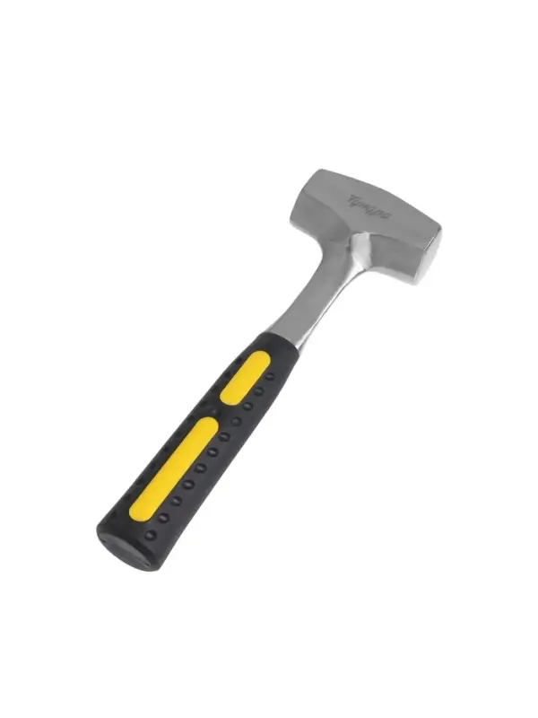 Кувалда ТУНДРА, цельнокованая, квадратный боек, двухкомпонентная рукоятка, 1 кг