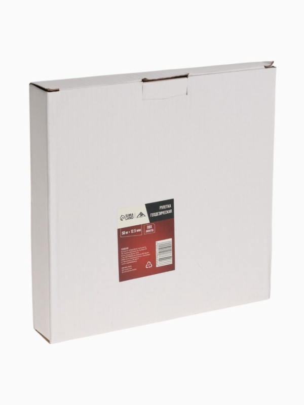 Рулетка геодезическая ЛОМ, ПВХ лента, 50 м х 12.5 мм