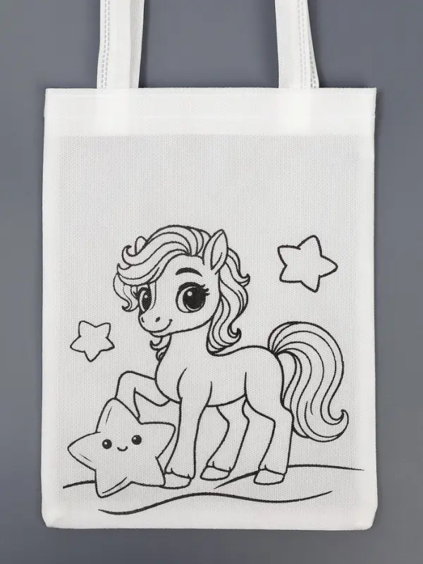 Сумка-Шопер под роспись лошадка "Звездочка"