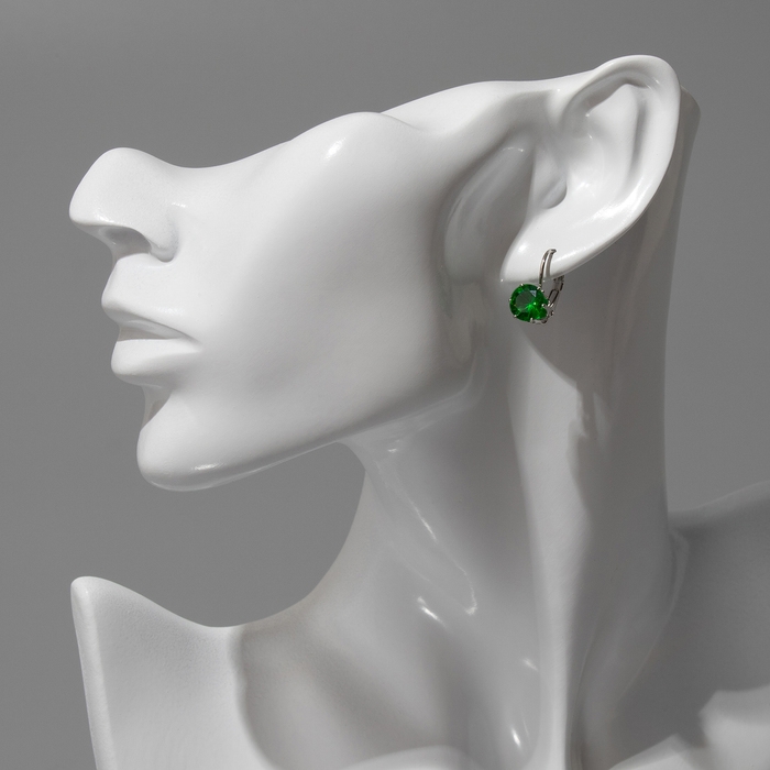 Серьги со стразами &laquo;Конфетти&raquo; каникулы круг, цвет МИКС в серебре