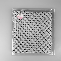 Сетка с флоком &laquo;Горох&raquo;, 150 см, 1 &plusmn; 0,2 м, цвет белый