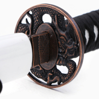 Сувенирное оружие &laquo;Катана Иайта&raquo; 103 см, белые ножны с синим драконом