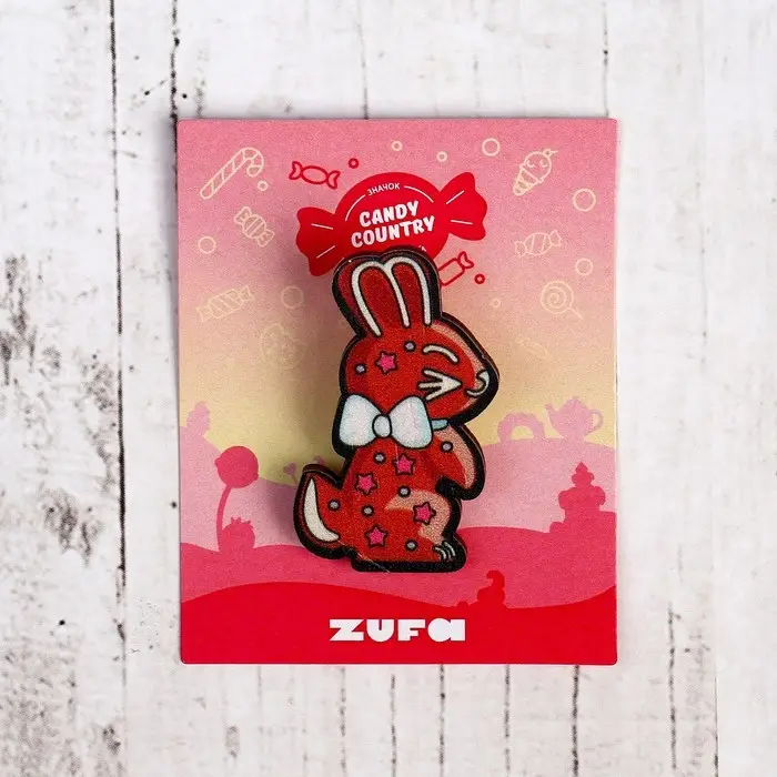 Деревянный значок &laquo;Заяц&raquo;