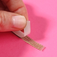 Стразы самоклеящиеся, с голографией, d = 2 мм, ширина - 7 мм, 4,5 &plusmn; 0,5 м, цвет серебряный