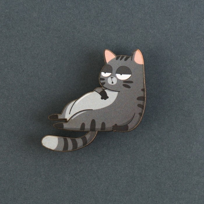 Значок деревянный &laquo;Талисман на пофигизм&raquo;, 4 х 3,7 см