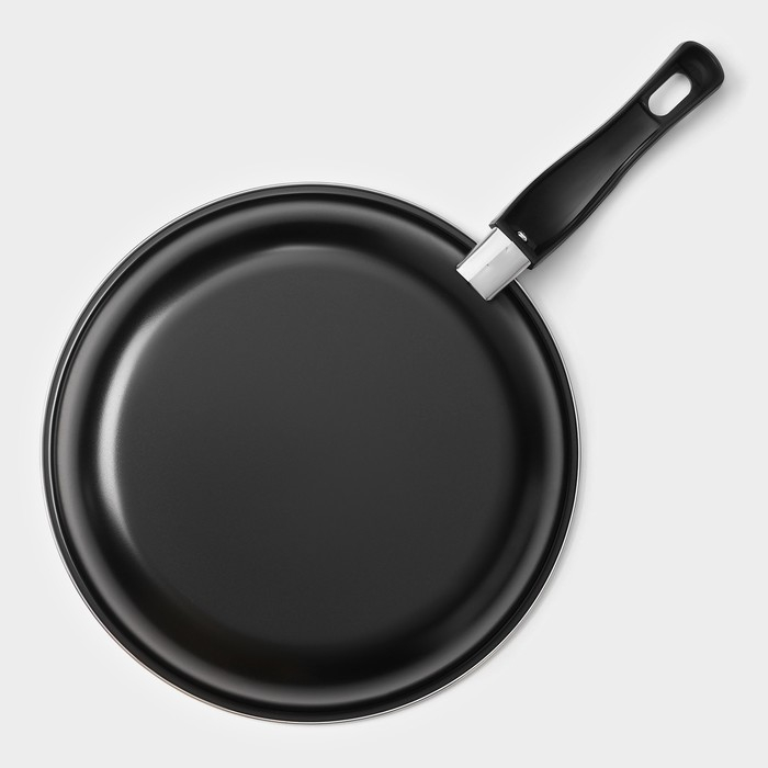 Набор сковород &laquo;Жаклин&raquo;, 3 предмета: 20/25/30&times;4 см, антипригарное покрытие, цвет чёрный