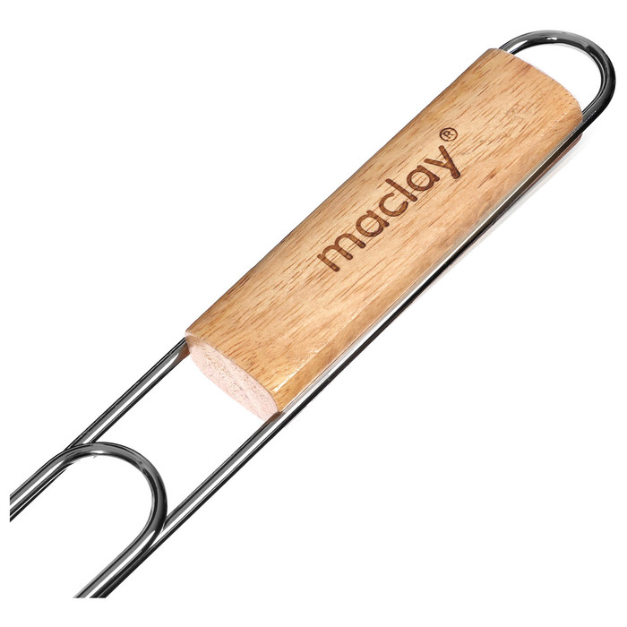 Решётка гриль универсальная maclay, 30x40 см, хромированная сталь, для мангала