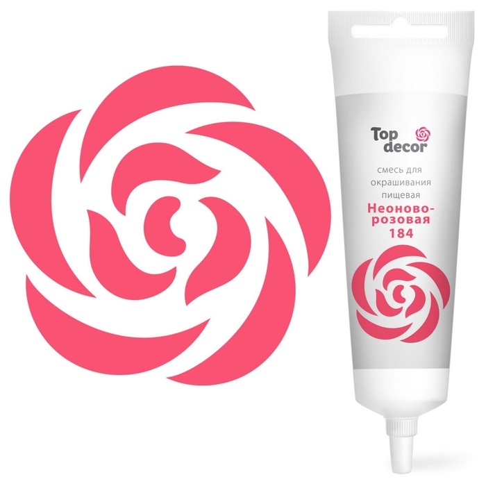 Пищевой краситель Top Decor гелевый &laquo;Неоново-розовый&raquo;,100 г