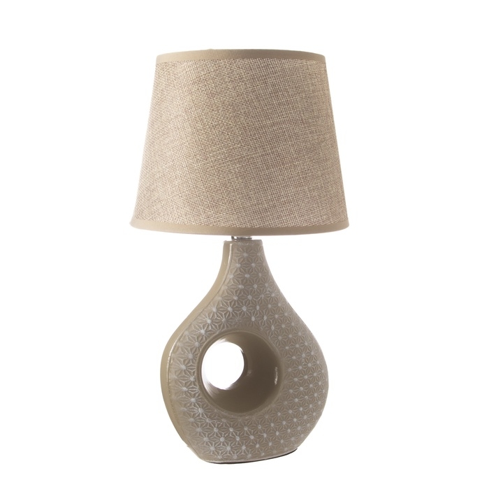 Настольная лампа "Маделин" Е14 40вт кофе с молоком 18х18х33,5 см