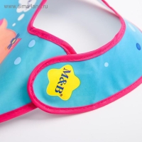 Нагрудник для кормления &laquo;ТРЕНД. Которусалка&raquo; непромокаемый на липучке, с карманом