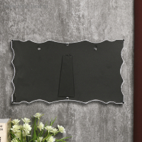 Фоторамка пластик на 6 фото 4х5, 9х13, 10х15, 13х18 см "Узорная" белая 23х40,5х2 см