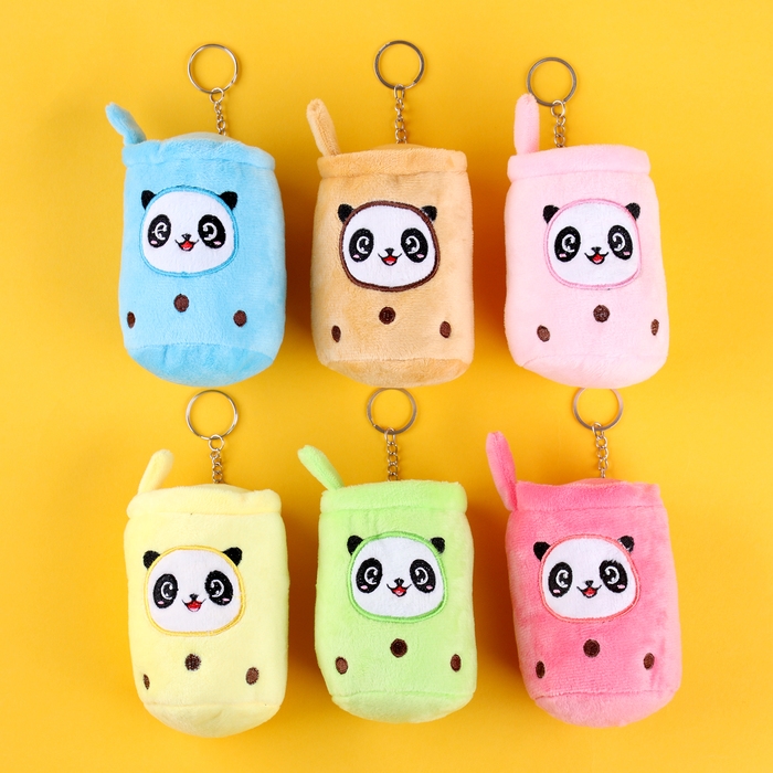 Кошелёк &laquo;Стаканчик&raquo; с пандой, 12 см, цвет МИКС