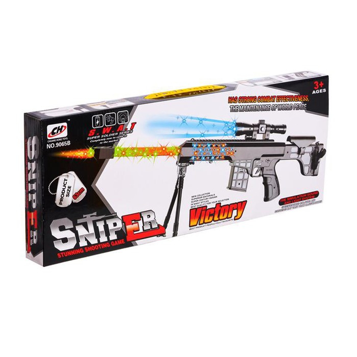 Винтовка &laquo;Снайпер&raquo;, свет, звук, работает от батареек