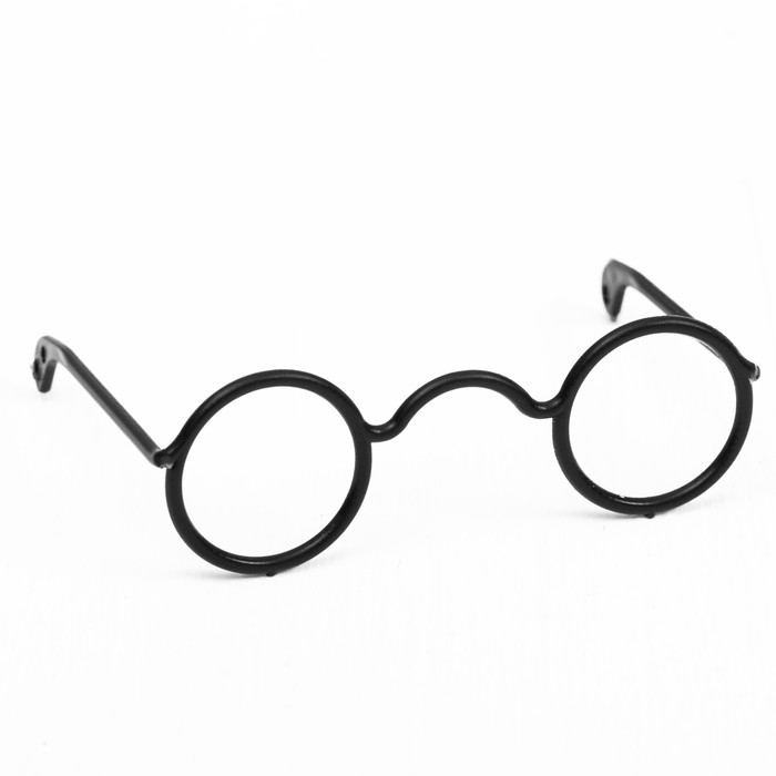 Очки для игрушек, набор 4 шт., размер 1 шт. &mdash; 2,5 &times; 7 &times; 5,3, цвет чёрный