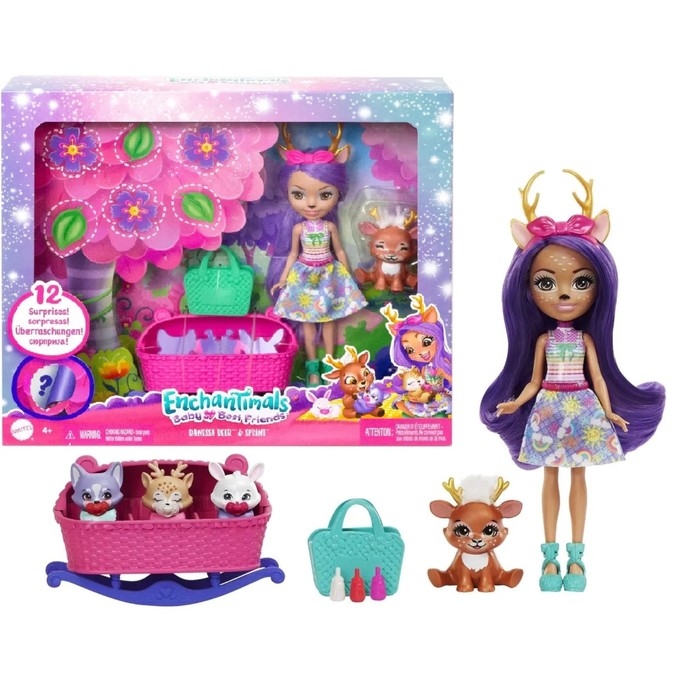 Игровой набор &laquo;Энчантималс. Данесса Оленни и Спринт &mdash; лучшие друзья малышей&raquo;