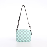 Сумка молодёжная на молнии, цвет бирюзовый