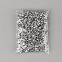 Верхний ограничитель для молнии, металлический, №8, 1000 &plusmn; 20 шт, цвет серебряный