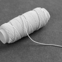 Резинки шпульные, 10 гр, 20 &plusmn; 2 м, 5 шт, цвет белый