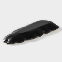 Блюдо для фруктов Доляна &laquo;Золотой лист&raquo;, 38,5&times;15,5 см, цвет золотой с чёрным