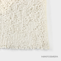 Коврик для дома LaDо́m, букли, плотность 1400 г, 50&times;80 см, цвет белый