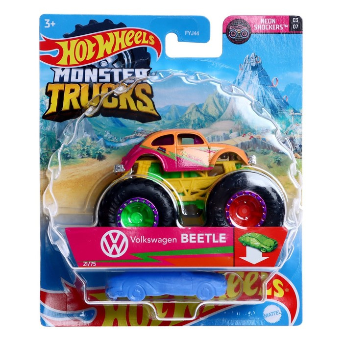 Машина &laquo;Базовый Монстр трак&raquo;, масштаб 1:64, цвета МИКС