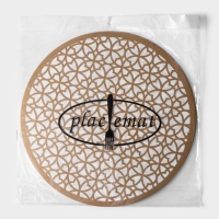 Салфетка сервировочная на стол &laquo;Шарм&raquo;, 38&times;38 см, цвет металлик коричневый