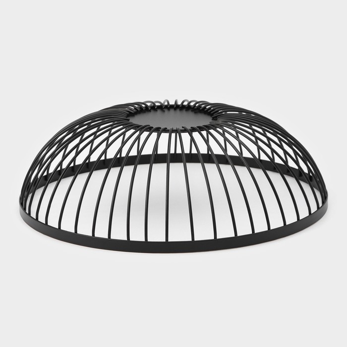 Фруктовница Доляна &laquo;Лофт&raquo;, 28&times;28&times;8 см, цвет чёрный