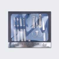 Маникюрный набор &laquo;Premium&raquo;, 8 предметов, в коробке, цвет голубой