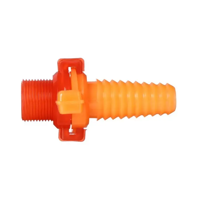 Штуцер, наружная резьба 3/4", под шланг 3/4" (19 мм) &ndash; 1" (25 мм), разъёмное соединение &laquo;Байонет&raquo;, пластик, МИКС