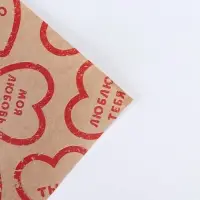 Бумага упаковочная крафтовая &laquo;Сердечки&raquo;, 50х70 см