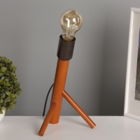 Лампа настольная BayerLux ЭКО "Рокет" 1х40Вт Е27 коричневый 15х17х26см