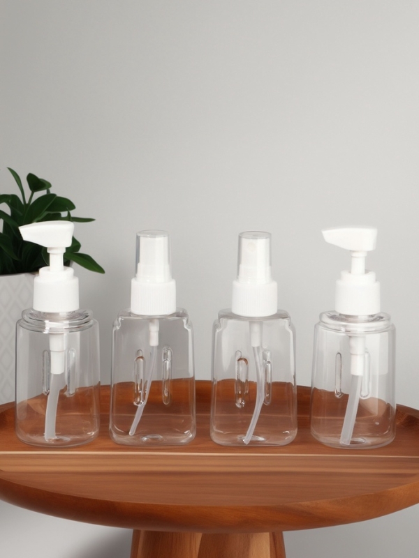 Набор в конт 4 пр: 2 бут с расп-50 мл, 2 бут с доз-50мл пластик роз накл ОТ