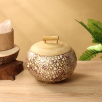 Банка для сыпучих продуктов 16х16х12 см, бамбук