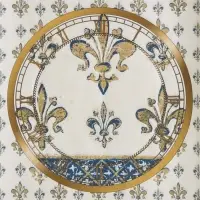 Декупажная карта "Геральдическая лилия" плотность  45г/м2  формат А4 2519222