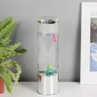 Светильник "Аквариум с рыбками" LED RGB 4,5Вт USB серебро 8,7х8,7х27 см