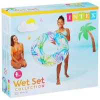 Круг для плавания &laquo;Узоры&raquo;, с ручками, d=97 см, от 9 лет, цвет МИКС, 58263NP INTEX