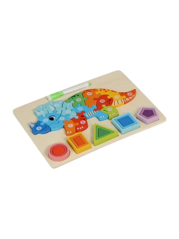 Деревянный 3D- пазл для малышей