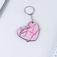 Брелок для ключей деревянный &laquo;Гимнастика&raquo;, 4.7&times;5.3 см