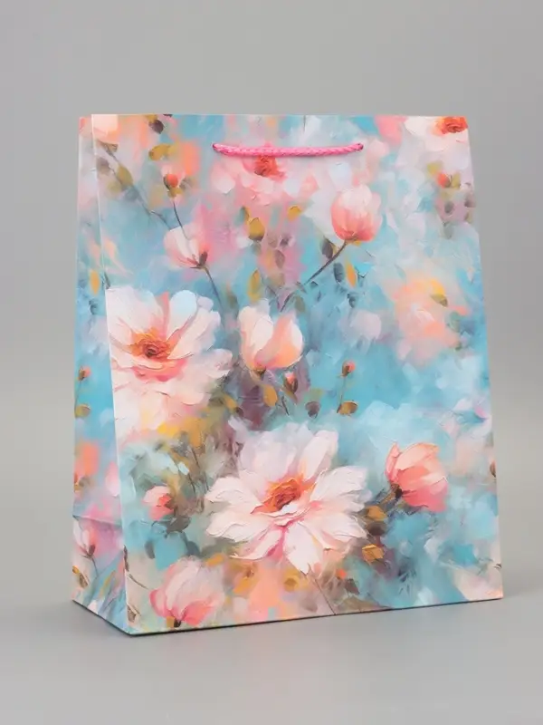 Пакет подарочный ламинированный &laquo;Цветочное настроение&raquo; 26&times;12&times;32 см