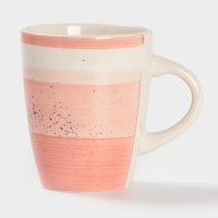 Кружка Доляна "А-ля Прима" 360мл, 13х9х10,5, цвет розовый