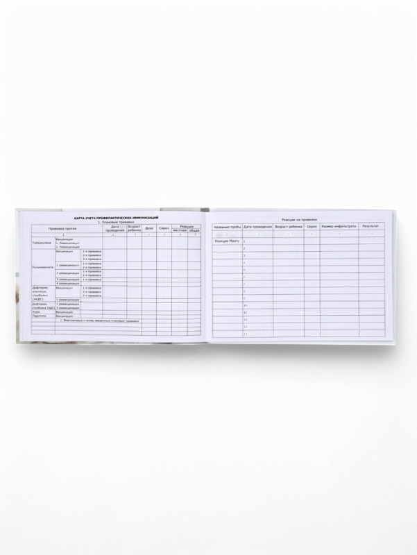 Медицинская карта в твердой обложке Форма №112/у "Коллаж малыш", 80 листов