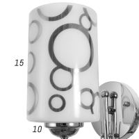 Бра 2581/1 E27 40 вт хром