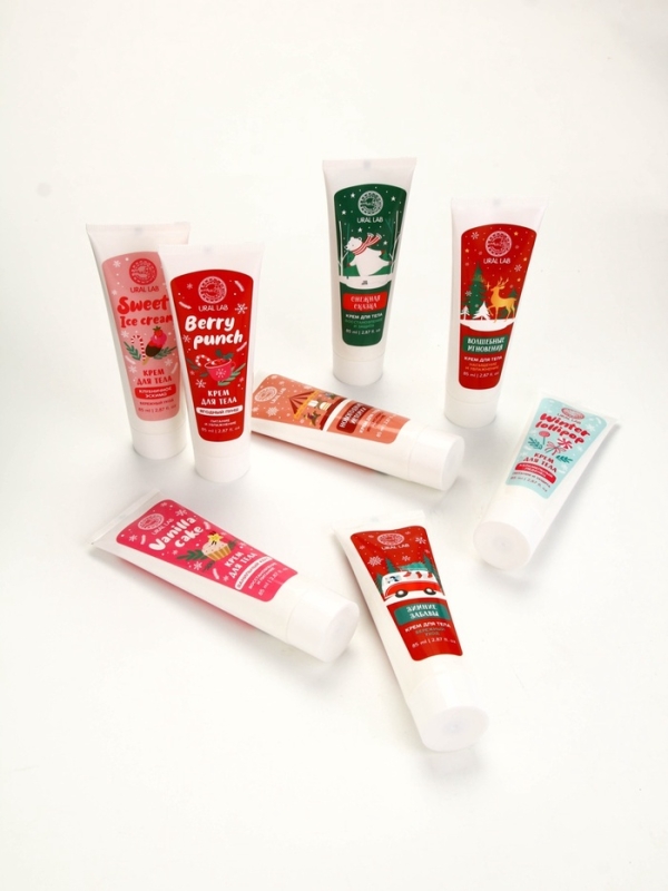 Крем для тела "Зимние забавы", 85 мл, бережный уход