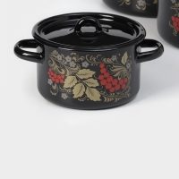 Набор кастрюль &laquo;Рябина&raquo;, 3 предмета: 1,5 л, 2,9 л, 4,5 л, индукция