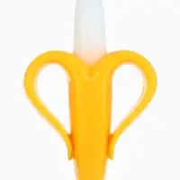 Набор силиконовых прорезывателей для зубов &laquo;Банан, погремушка&raquo;, 2 шт., Крошка Я