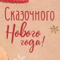 Пакет подарочный новогодний ламинированный &laquo;Сказочного Нового года&raquo;, MS 18 х 23 х 8 см