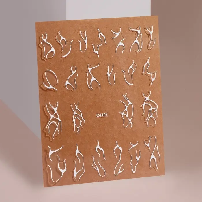 Наклейки для ногтей &laquo;Slik&raquo;, белые